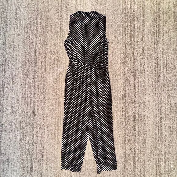 Popsugar Women's Rayon Black Polka Dot Romper Jumpsuit Dress NWT Small - Picture 8 of 8